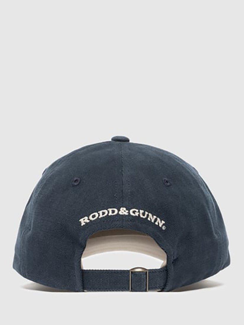 Product image 3 of 6, which shows Rodd & Gunn Pinnacles Cotton Logo Cap, Navy, One Size