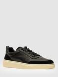 Rodd & Gunn Vermont Leather Lace Up Trainers, Nero