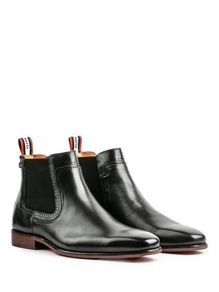 Simon Carter Terrier Leather Chelsea Boots - view 2, Black