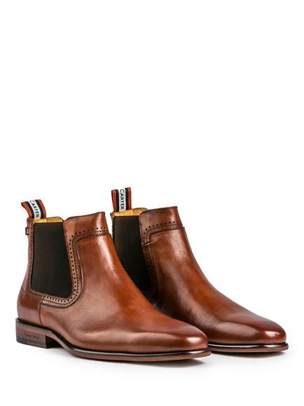 Simon Carter Terrier Leather Chelsea Boots - view 2, Tan
