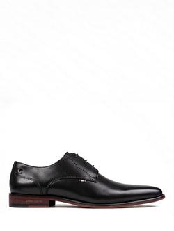 Simon Carter Basset Leather Lace Up Derby Shoes, Black