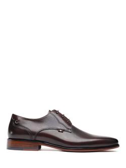 Simon Carter Basset Leather Lace Up Derby Shoes, Brown