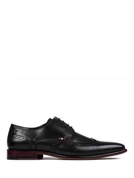 Simon Carter Beagle Leather Lace Up Brogues, Black