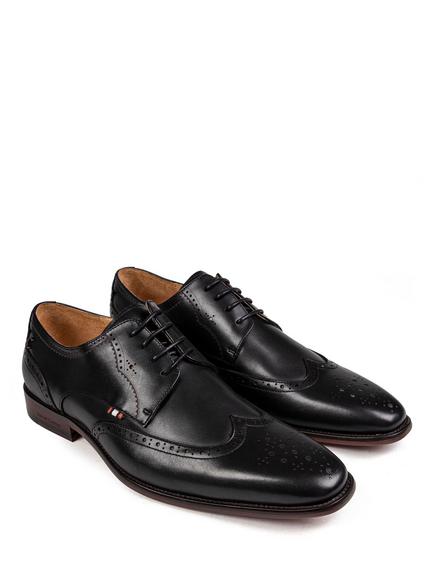 Simon Carter Beagle Leather Lace Up Brogues - view 2, Black