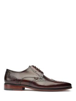 Simon Carter Beagle Leather Lace Up Brogues, Brown