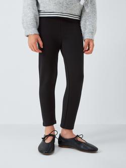 John Lewis Kids' Brushed Back Leggings, Pack of 2, Navy, Black - view 2, Navy, Black