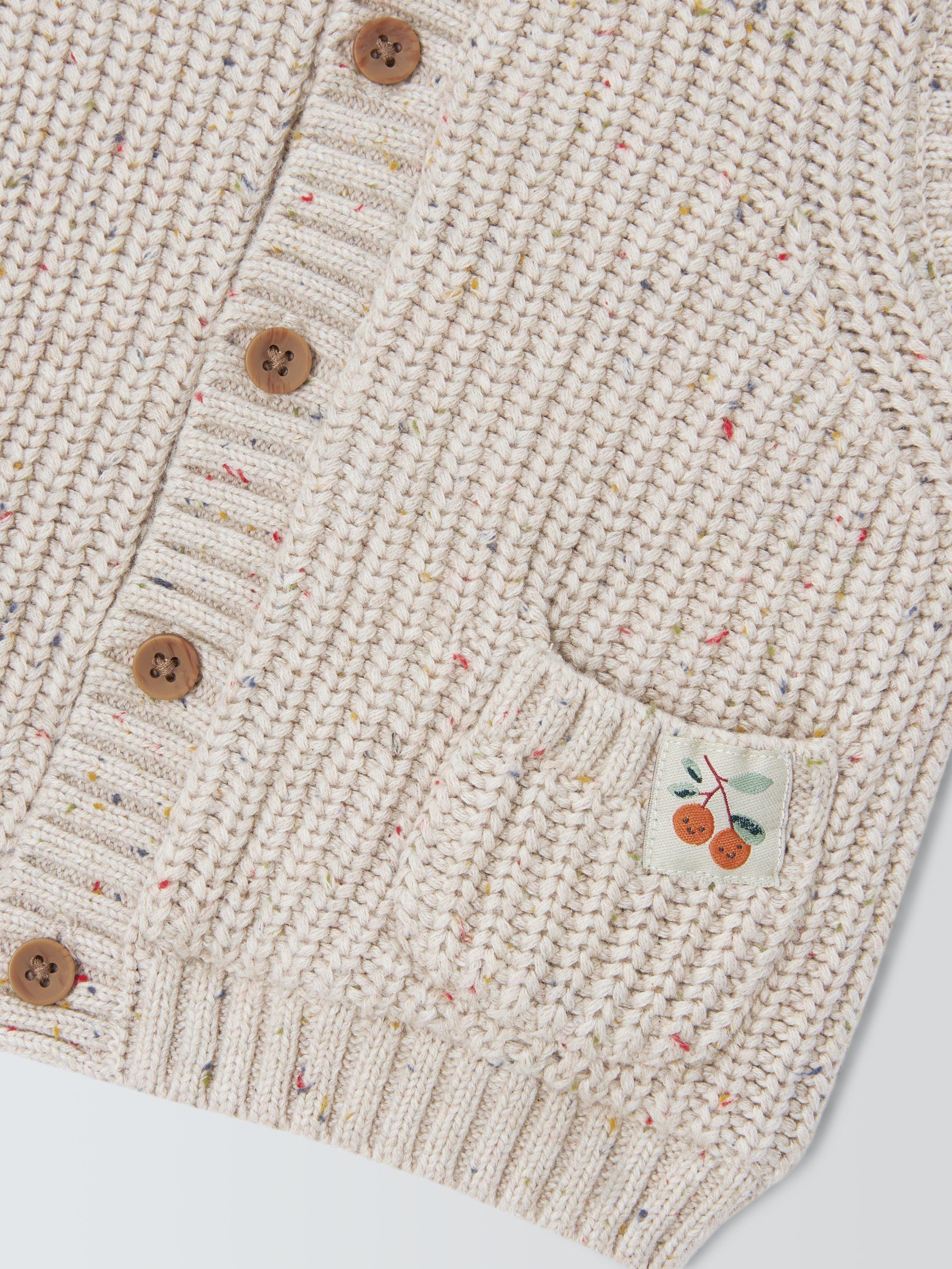 Product image 3 of 3, which shows John Lewis Baby Borg Lined Vest, Natural, 0-3 months