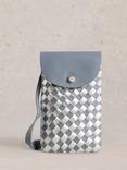 White Stuff Coco Leather Weaved Phone Bag