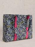 White Stuff Elaine Cotton Reversible Beach Bag, Green/Multi