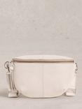 White Stuff Mini Sebby Leather Sling Bag, Pale Ivory