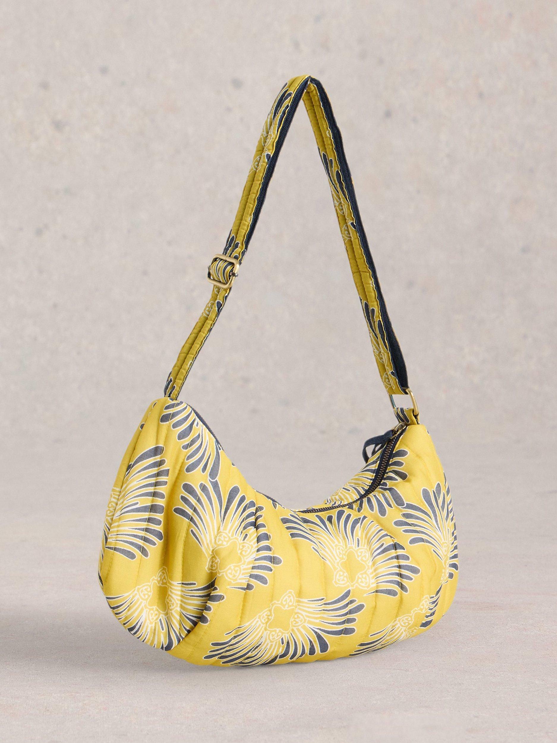 Product image 2 of 4, which shows White Stuff Zoe Cotton Abstract Print Sling Bag