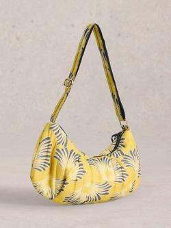 White Stuff Zoe Cotton Abstract Print Sling Bag - view 2, Yellow