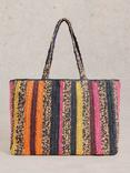 White Stuff Sabrina Crochet Tote Bag, Multi