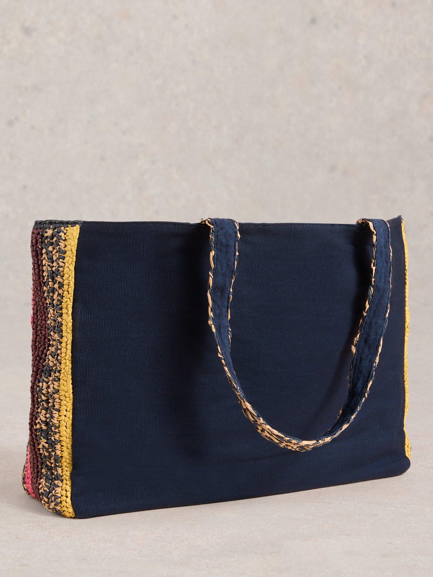 Product image 2 of 5, which shows White Stuff Sabrina Crochet Tote Bag, Multi