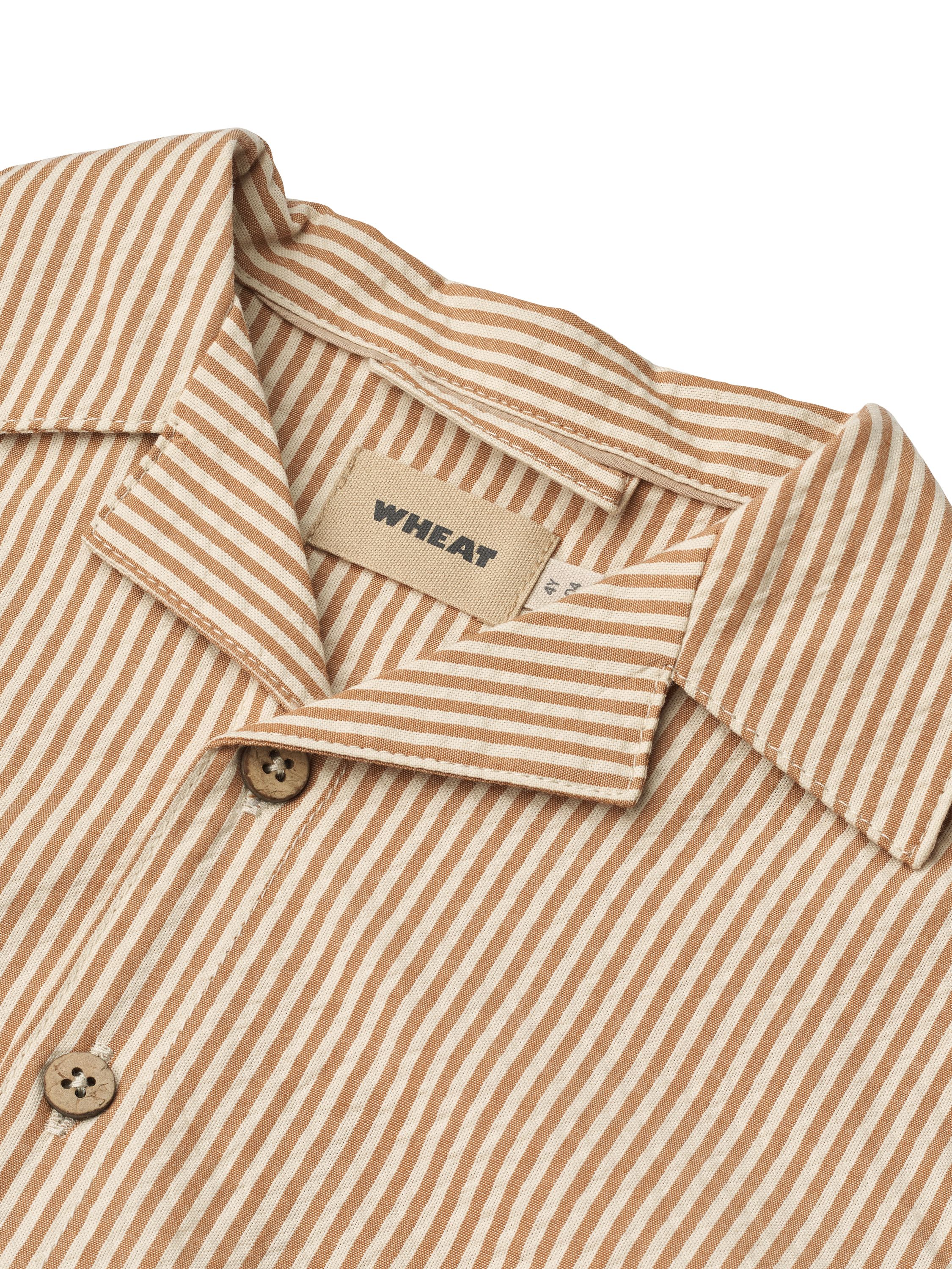 Product image 3 of 3, which shows WHEAT Kids' Anker Shirt, Caramel, 8 years