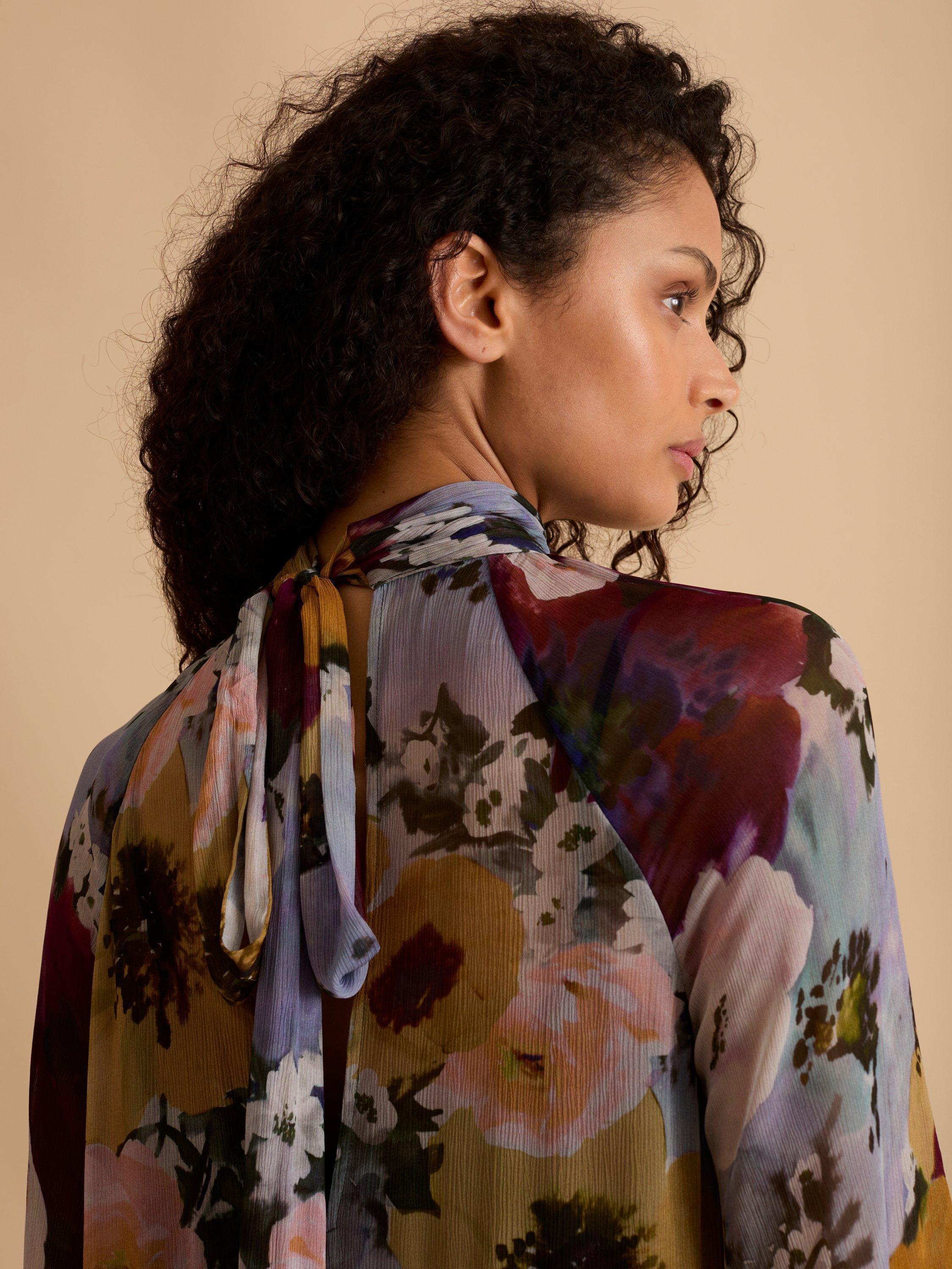 Product image 2 of 5, which shows FLORERE Floral Tiered Maxi Dress, Multi, 6