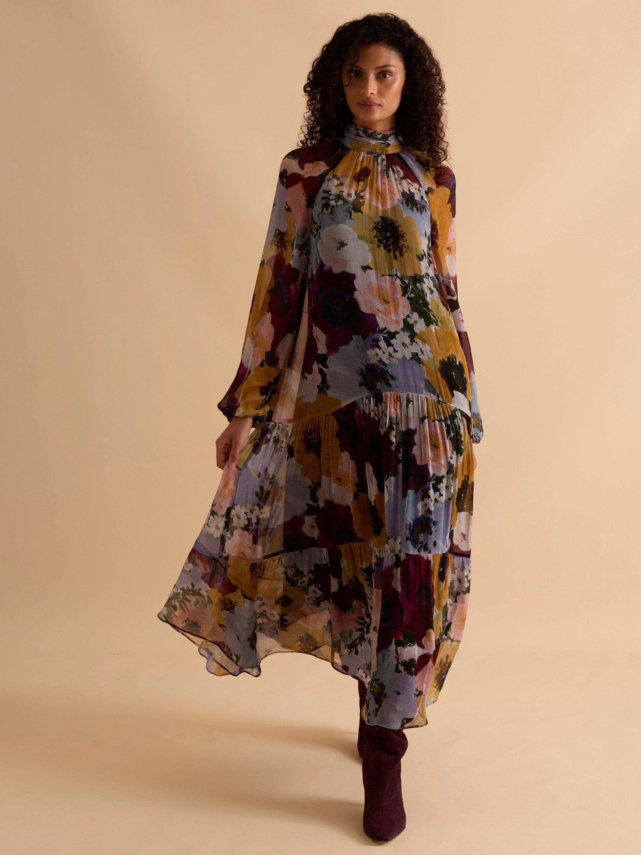 Product image 5 of 5, which shows FLORERE Floral Tiered Maxi Dress, Multi, 6