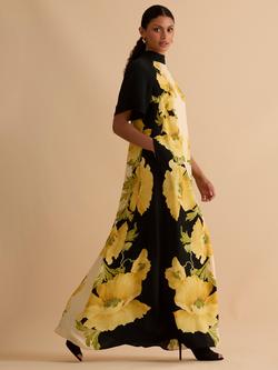 FLORERE Floral High Neck Maxi Dress, Multi - view 2, Multi