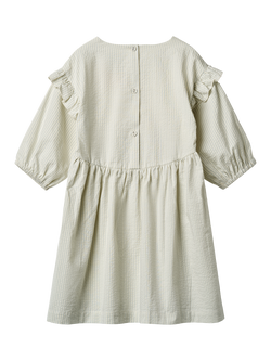 WHEAT Kids' Gro 3/4 Sleeve Patchwork Dress, Summer Blue Sky - view 2, Summer Blue Sky