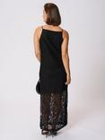 KAFFE Lora Lace Maxi Dress, Black