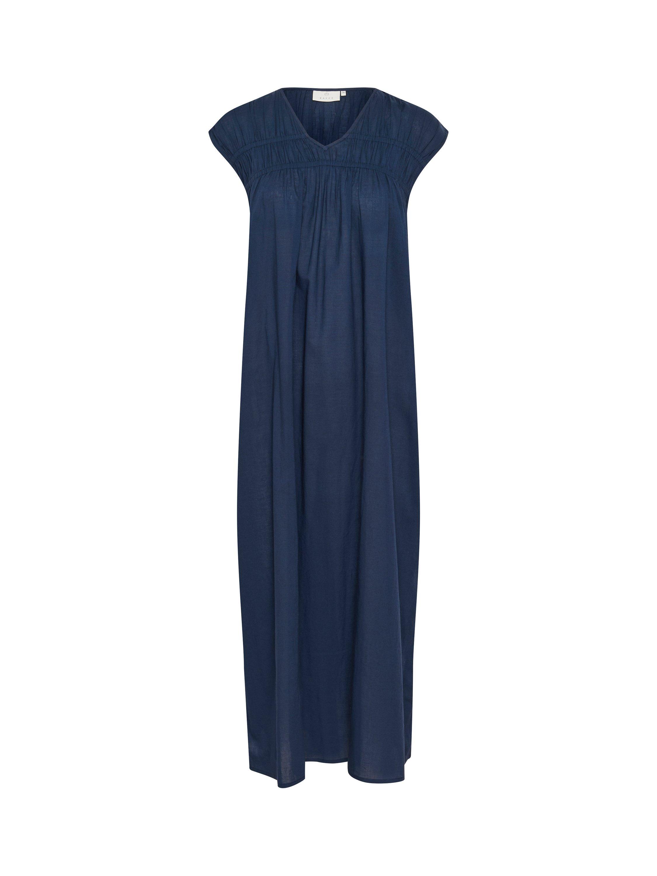 Product image 3 of 4, which shows KAFFE Thua Short Sleeve Midi Dress, Mid Blue, 8