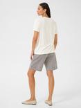 KAFFE KAjulie Short Sleeved Graphic Print T-Shirt, White, White
