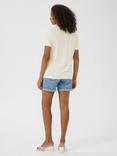 KAFFE Maria Linen Blend T-Shirt, White