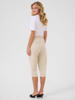 KAFFE KAjenny Capri Trousers - view 2, Beige