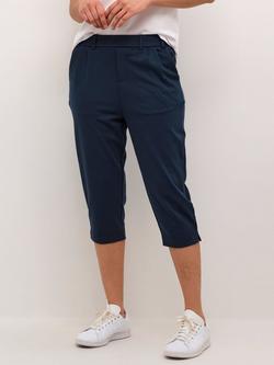 KAFFE KAjenny Capri Trousers, Navy, Navy