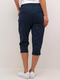 KAFFE KAjenny Capri Trousers, Navy - view 2, Navy