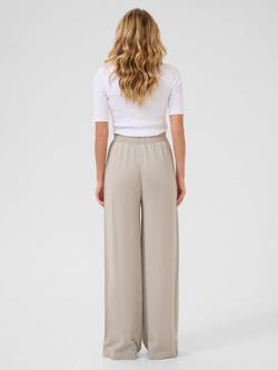 KAFFE Regina Knit Wide Leg Trousers, Mid Grey - view 2, Mid Grey