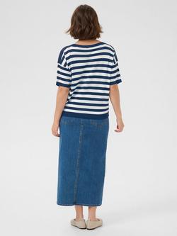 KAFFE Regina Stripe Short Sleeve Jumper - view 2, Multi