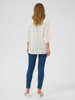 KAFFE Rumba Broderie Anglaise Shirt - view 2, White