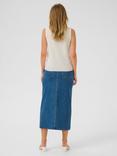 KAFFE Lizza Knit Top, White