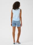KAFFE Lizza Knit Top, Mid Blue
