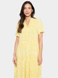 Saint Tropez Eda Abstract Animal Pint Maxi Dress, Yellow/Multi