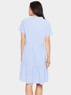 Saint Tropez Elmiko Stripe Dress, Chambray Blue/White - view 2, Chambray Blue/White