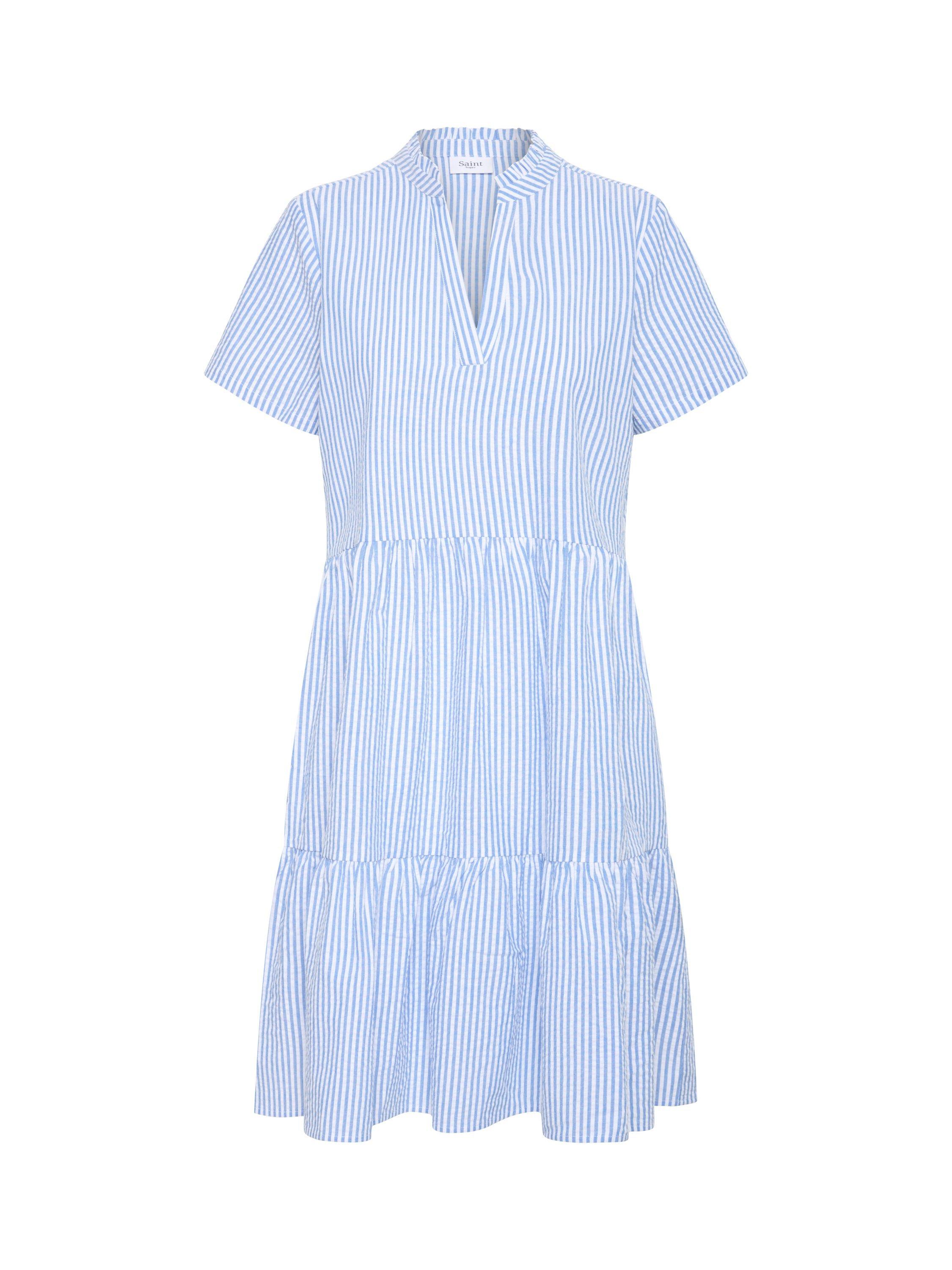 Product image 5 of 6, which shows Saint Tropez Elmiko Stripe Dress, Chambray Blue/White, XS
