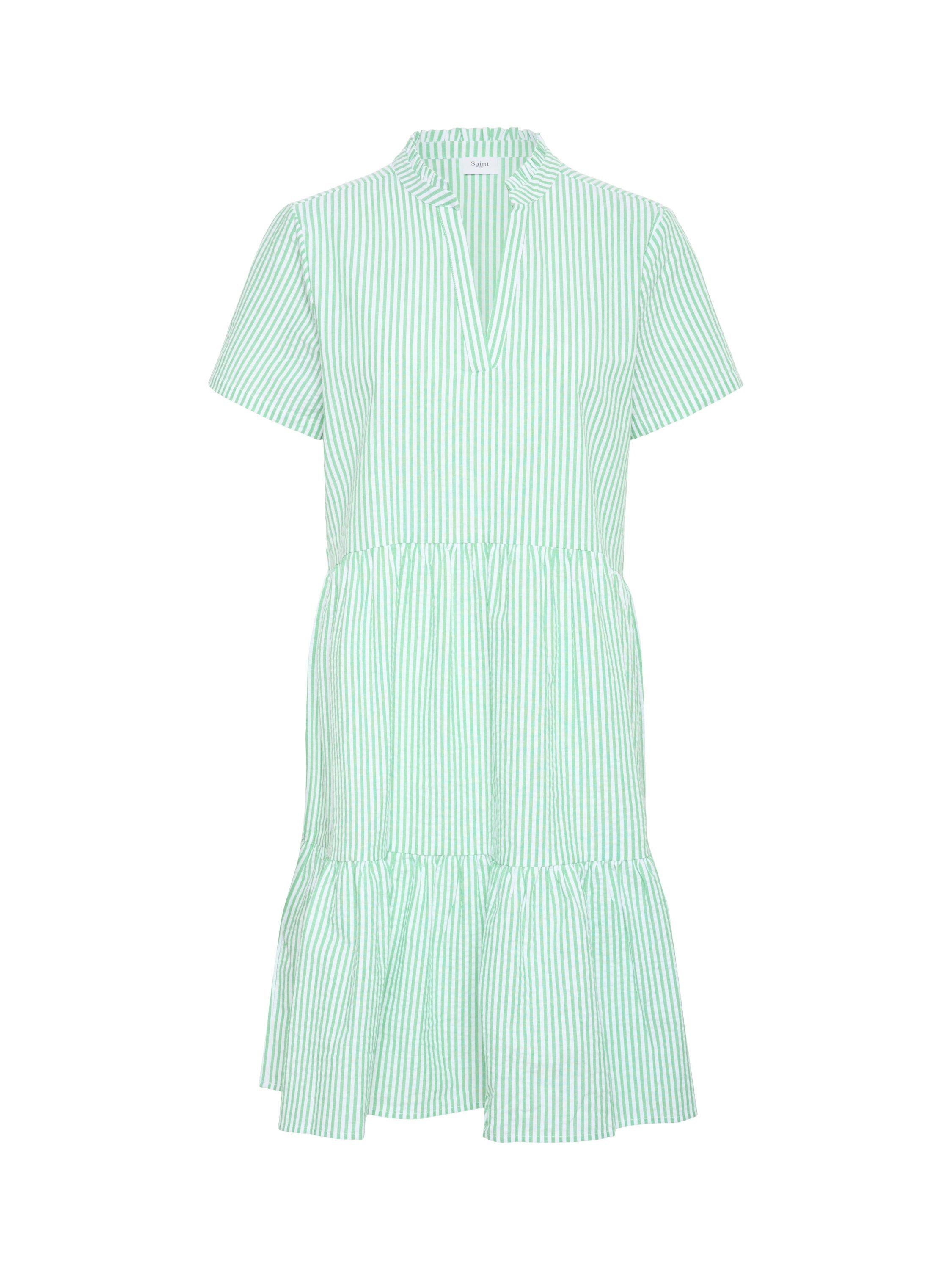 Product image 5 of 6, which shows Saint Tropez Elmiko Stripe Dress, Pistachio/White, XS