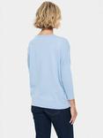 Saint Tropez Mila 3/4 Sleeve Jumper, Chambray Blue
