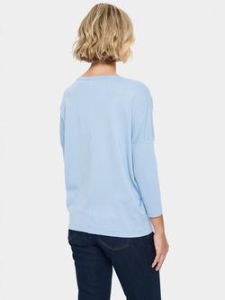 Saint Tropez Mila 3/4 Sleeve Jumper - view 2, Chambray Blue
