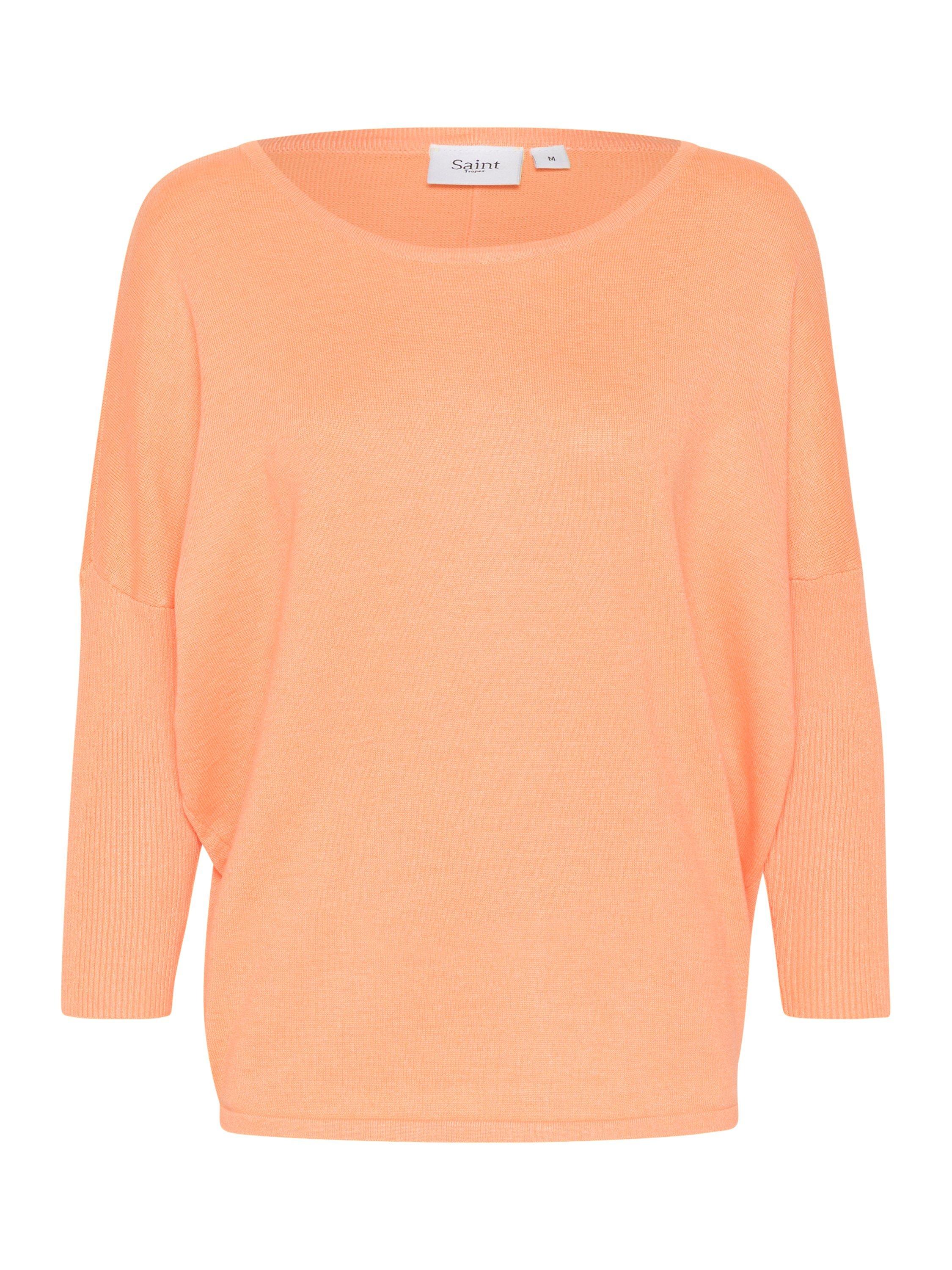 Product image 5 of 6, which shows Saint Tropez Mila 3/4 Sleeve Jumper, Orange, S