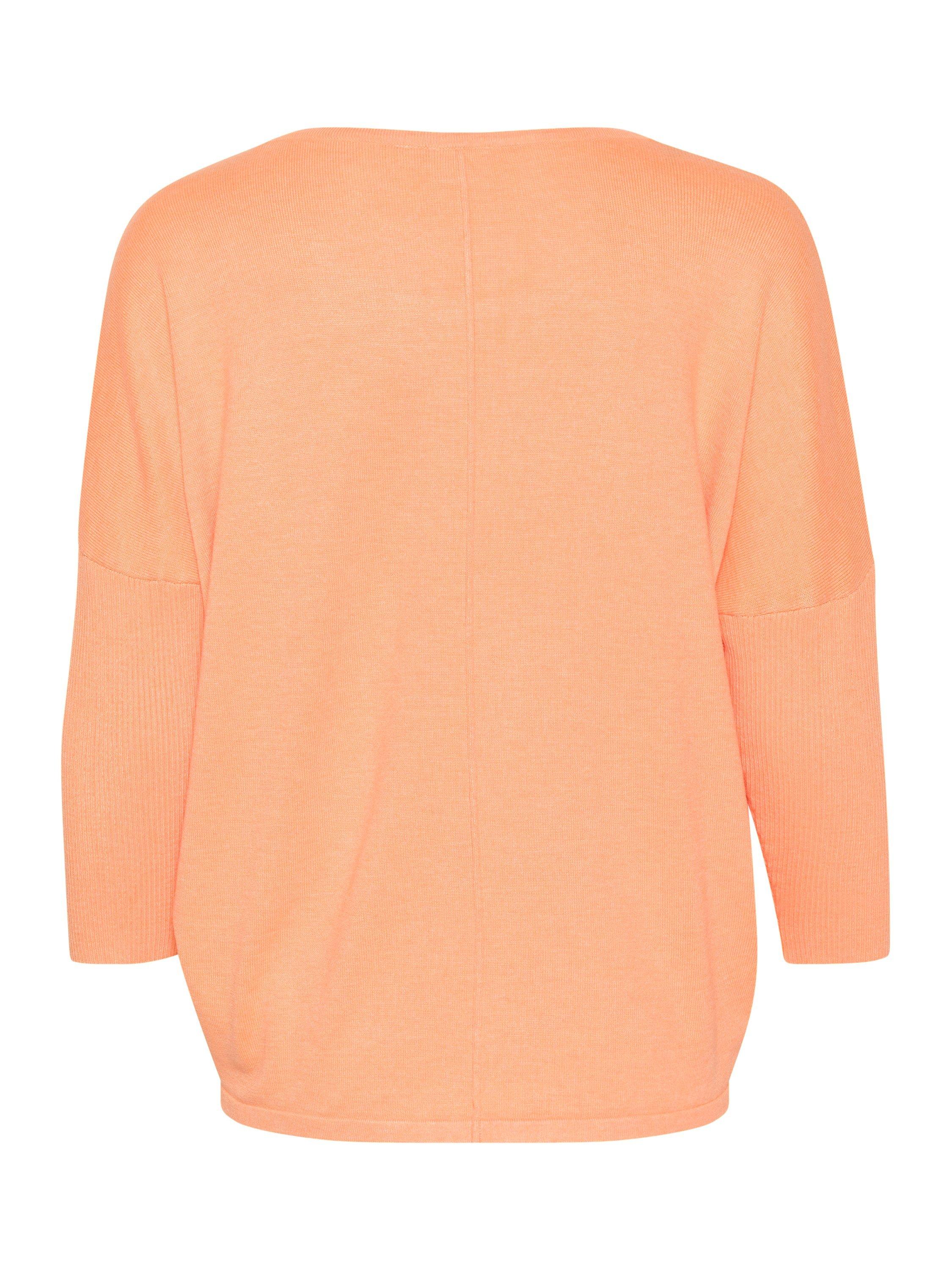 Product image 6 of 6, which shows Saint Tropez Mila 3/4 Sleeve Jumper, Orange, S