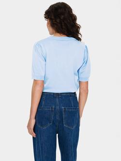 Saint Tropez Mila Pullover T-Shirt - view 2, Chambray Blue