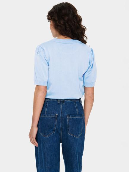 Saint Tropez Mila Pullover T-Shirt - view 2, Chambray Blue