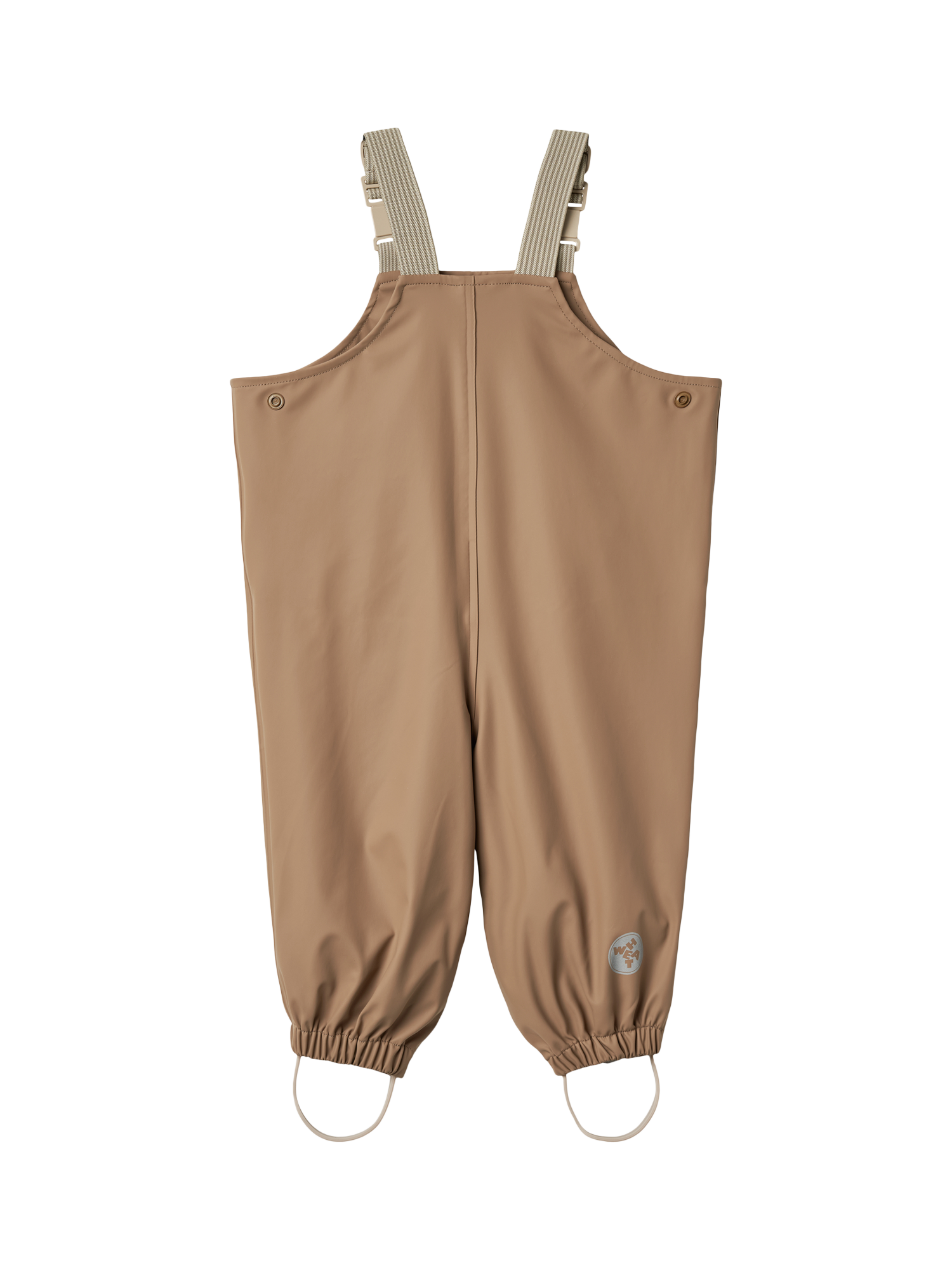 Product image 2 of 3, which shows WHEAT Baby Waterproof Rainwear Overalls, Hazel, 9 months