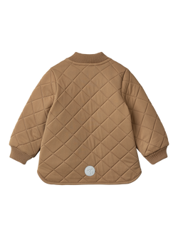 WHEAT Baby Louis Quilted Water Repellent Jacket, Hazel - view 2, Hazel