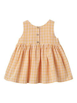 WHEAT Baby Sienna Wrinkles Sleeveless Dress, Yellow/Multi - view 2, Yellow/Multi