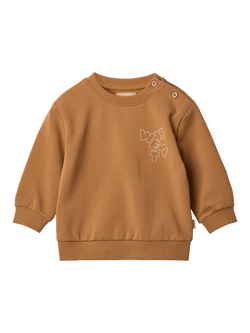 WHEAT Baby Willi Logo Sweatshirt, Almond, Almond