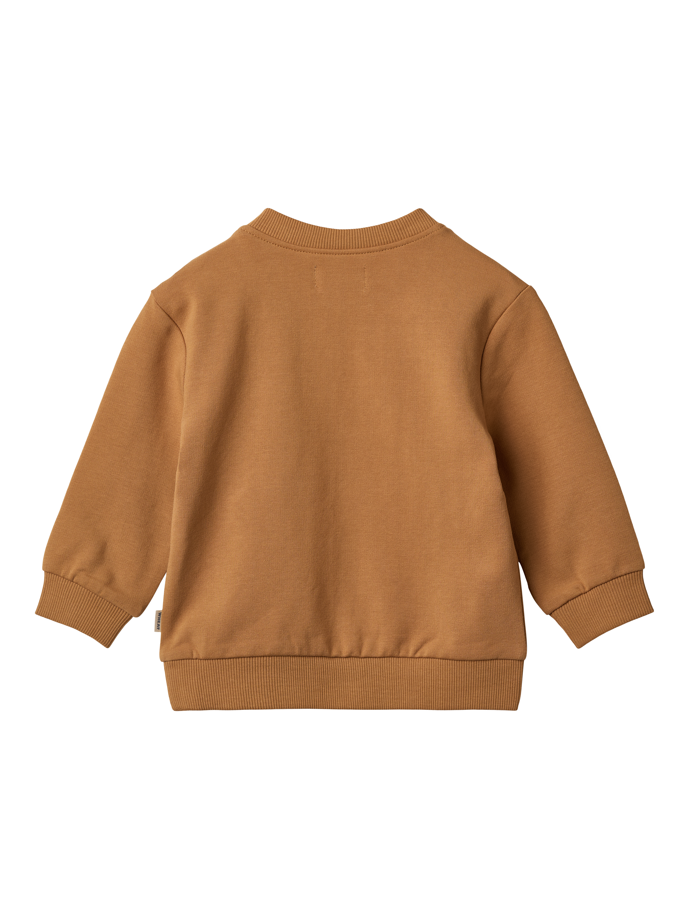 Product image 2 of 3, which shows WHEAT Baby Willi Logo Sweatshirt, Almond, 9 months